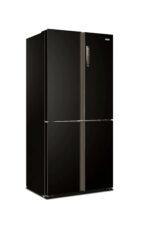 ⁦ثلاجة هاير بـ4 ابواب بسعة 502 لتر مع عاكس زجاجي اسود- HRF530TDBG⁩ - الصورة ⁦4⁩