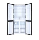 ⁦ثلاجة هاير بـ4 ابواب بسعة 502 لتر مع عاكس زجاجي اسود- HRF530TDBG⁩ - الصورة ⁦2⁩