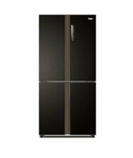 ثلاجة هاير بـ4 ابواب بسعة 502 لتر مع عاكس زجاجي اسود- HRF530TDBG